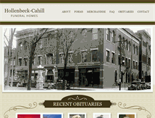 Tablet Screenshot of hollenbeckcahill.com